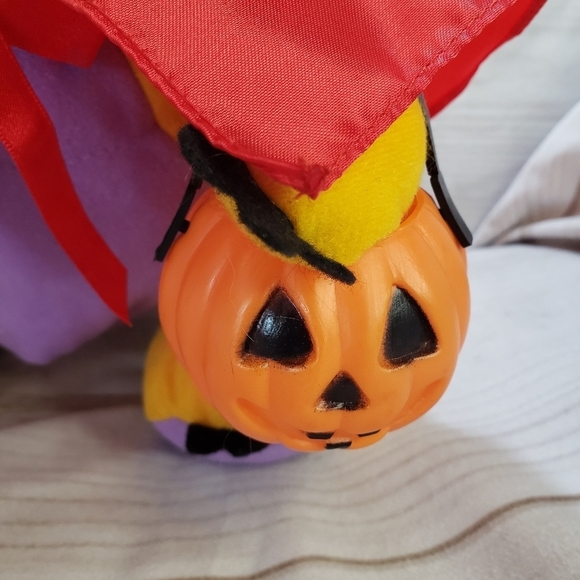 International Silver Halloween Dinosaur Plush Stuffed Animal Devil Costume 11" - Picture 5 of 11